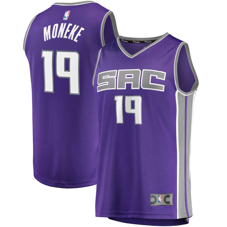 Men Sacramento Kings #19 Chima Moneke Fanatics Branded Purple 2022-23 Fast Break Replica Player NBA Jersey